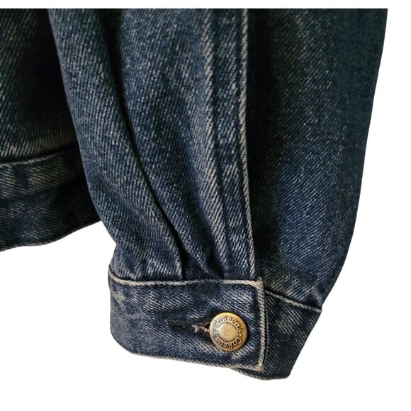 Cabelas Outdoor Gear Long Sleeve Mens Denim Jacket Harley-Davidson Patches Large - Picture 5 of 12